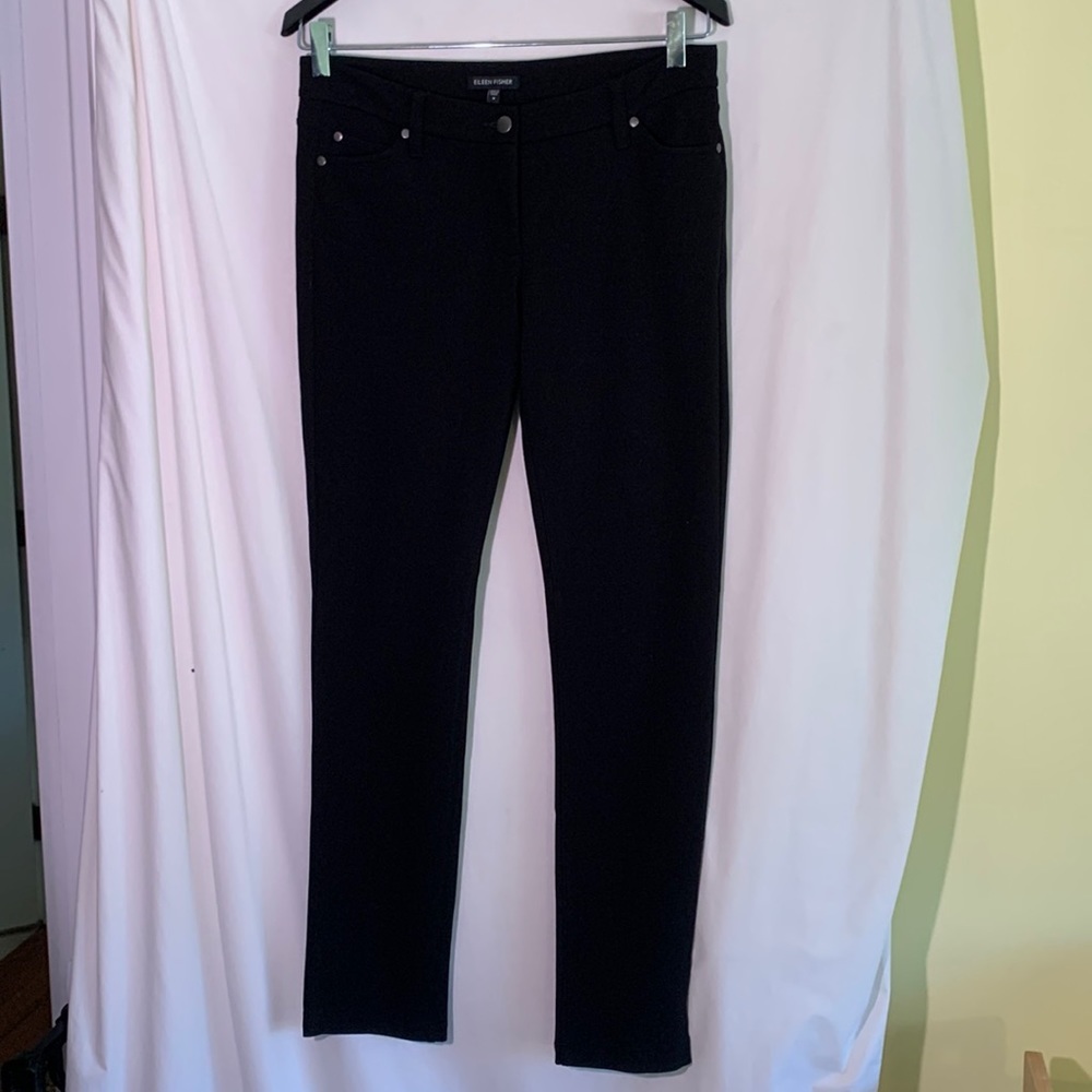 Eileen Fisher black jeggings 8